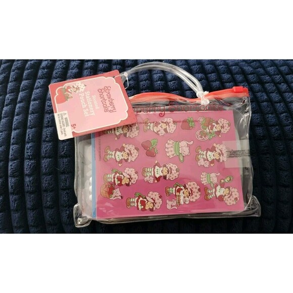 NEW Strawberry Shortcake Stationary Pouch Set Pencils Stickers, Journal, Markers - Picture 2 of 3